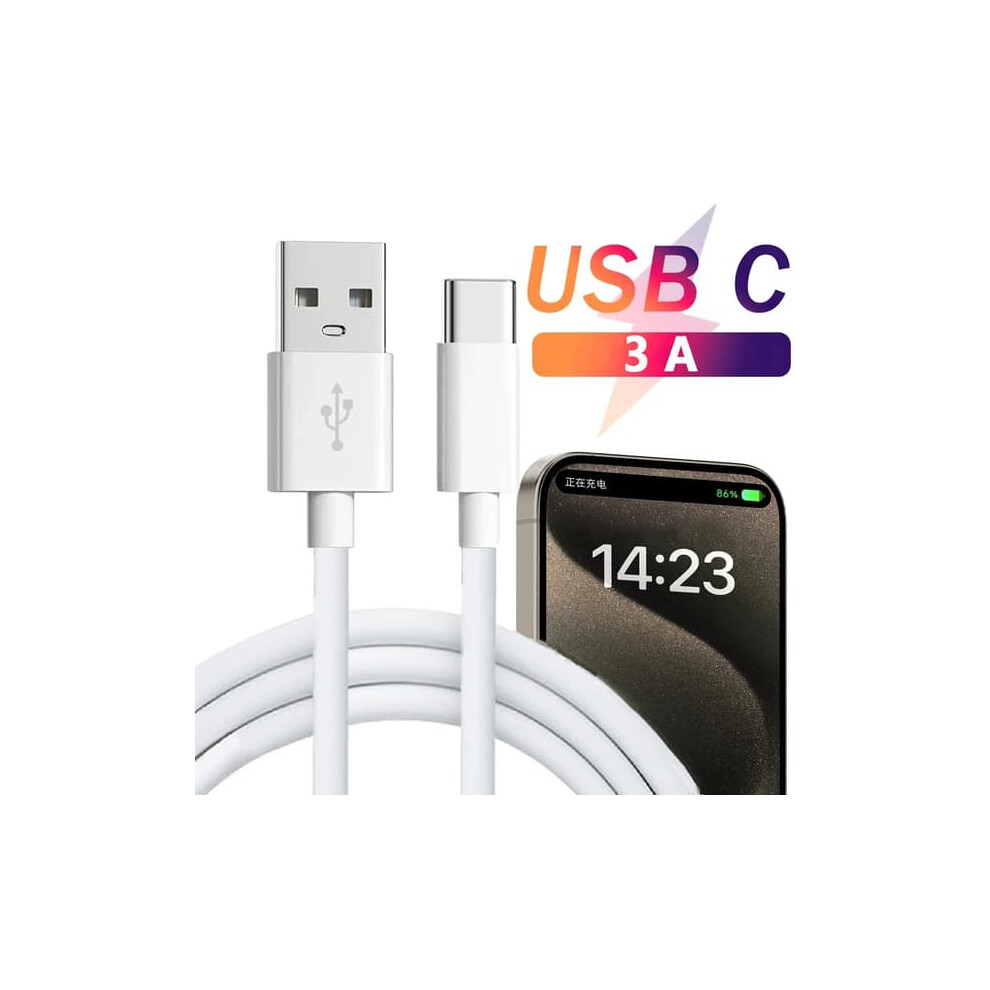 Usb Type C Cable 3A Fast Charging 1M 2M 3M White 962029407669
