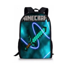 Minecraft Barne-ryggsekk, skoleveske, reiseoppbevaring, organisere og