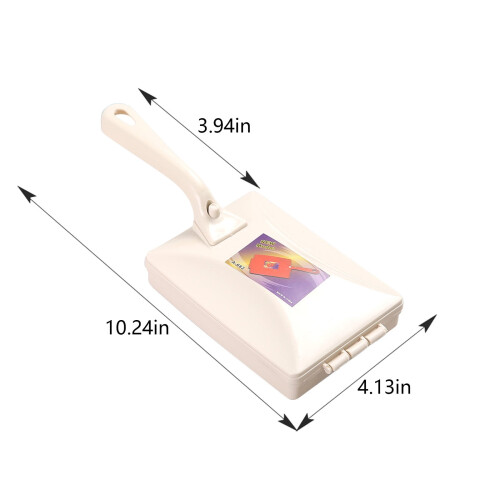 Roller Lint Brush Double Roller Lint Brush With Storage Bin Handle Suitable For Sofa Bed Carpet 2