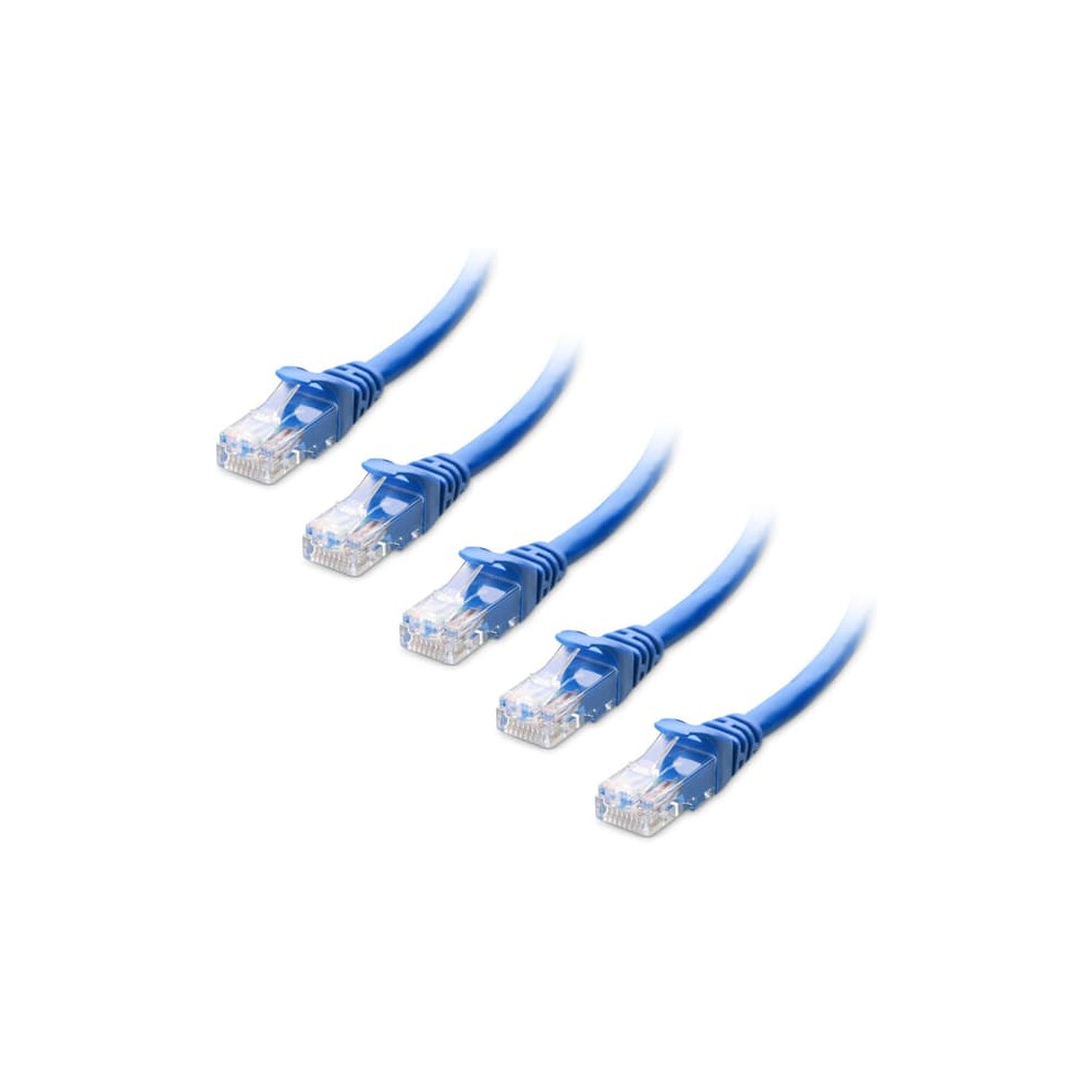 Cat6 Ethernet Cable 5M 10 Gbps 5 Pack Blue 962029730149