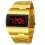 LED digital watch men black stainless steel large 1