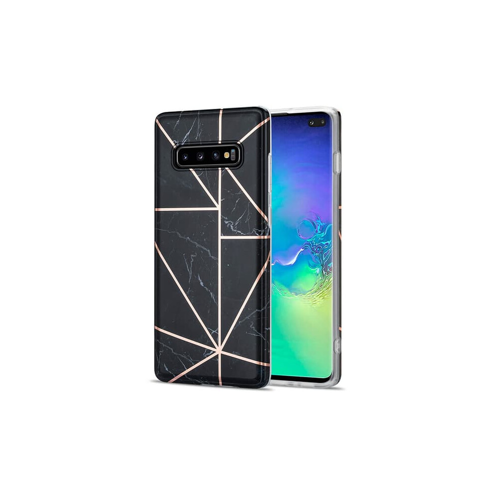 Galaxy S10 Plus Grid Cover Marble Black 962029382652