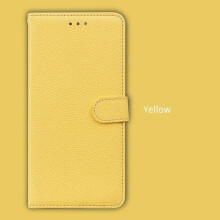 Samsung S23 PU Leather Wallet Case Magnetic Yellow