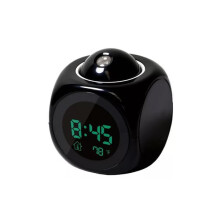 Digital alarm clock with projection feature