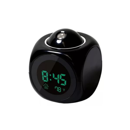 Digital alarm clock with projection feature