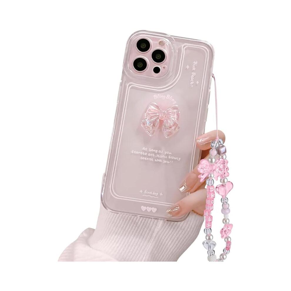 Iphone 12 Pro Max Case Bowknot Glitter Slim Pink 962029739142
