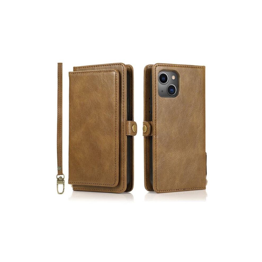 Wallet Case For Iphone 13 Mini Brown 962029401452