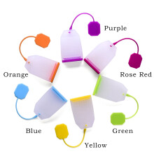 ACDANC Silicone Reusable Tea Bag Tea Infuser Strainer Loose Leaf Filters Steeper for Tea Cups Mugs Teapots (Rose Red)