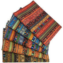 Ethnic pattern cotton fabric 5040 cm 5 pieces