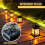 Solar Lantern Decorative Black 2 Pack 4