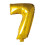 Foil Balloon Number 7 Gold Multicolor 41cm 1