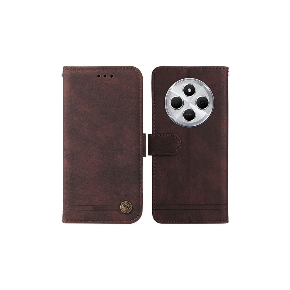 Xiaomi Redmi 14C Wallet Case Leather Brown 962029384311