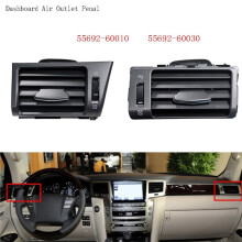 Dashboard Air Conditioner Vent Grille for LX570 LX450 LX460 2007-2017 Black & Gray 55650-60160 55061-60090,L+R