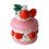 Christmas Cake-Shaped Scented Candle Pink 2