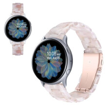 Samsung Galaxy Watch 42mm band pink white