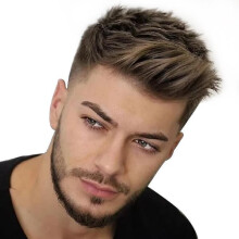 Perucă elegantă scurtă și dreaptă pentru bărbați - Perucă completă de zi cu zi pentru bărbați (YJD)-X74-
