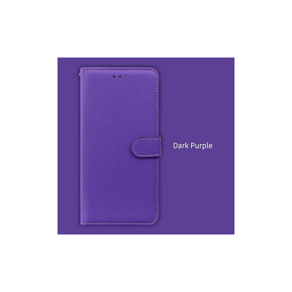 Pu Leather Wallet Case For Iphone 11 Dark Purple 962029398950