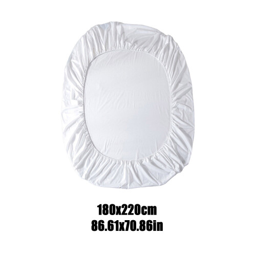 Drap-housse imperméable en polyester, 1 pièce, blanc 2