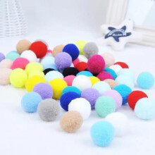 Cat toy balls soft colorful 3 cm 50 pieces