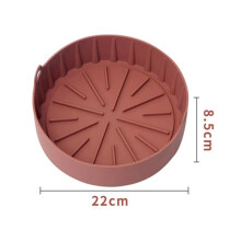 Silicone Air Fryer Basket Round and Square 22cm