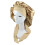 Silk Sleeping Hat for Curly Hair Gold Satin 1