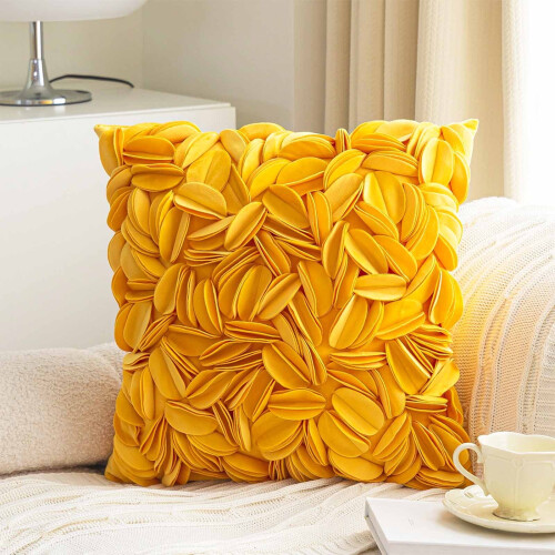 Scandinavian throw pillow polyester cover 16x16 inch
