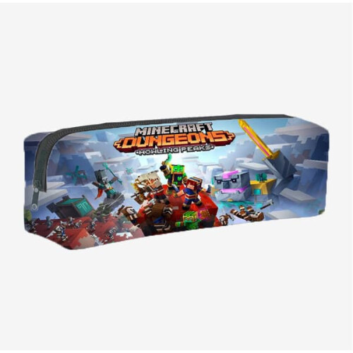 Minecraft pencil case with zipper large capacity 12 pcs