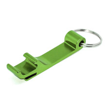 Bottle Opener Keychain Green Standard
