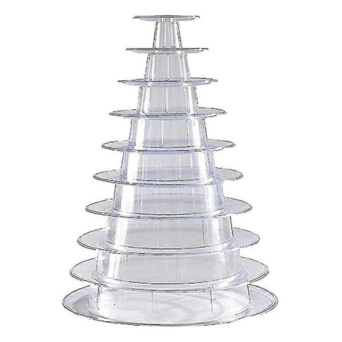 Macaron Tower Stand Plastic Round 10-Tier