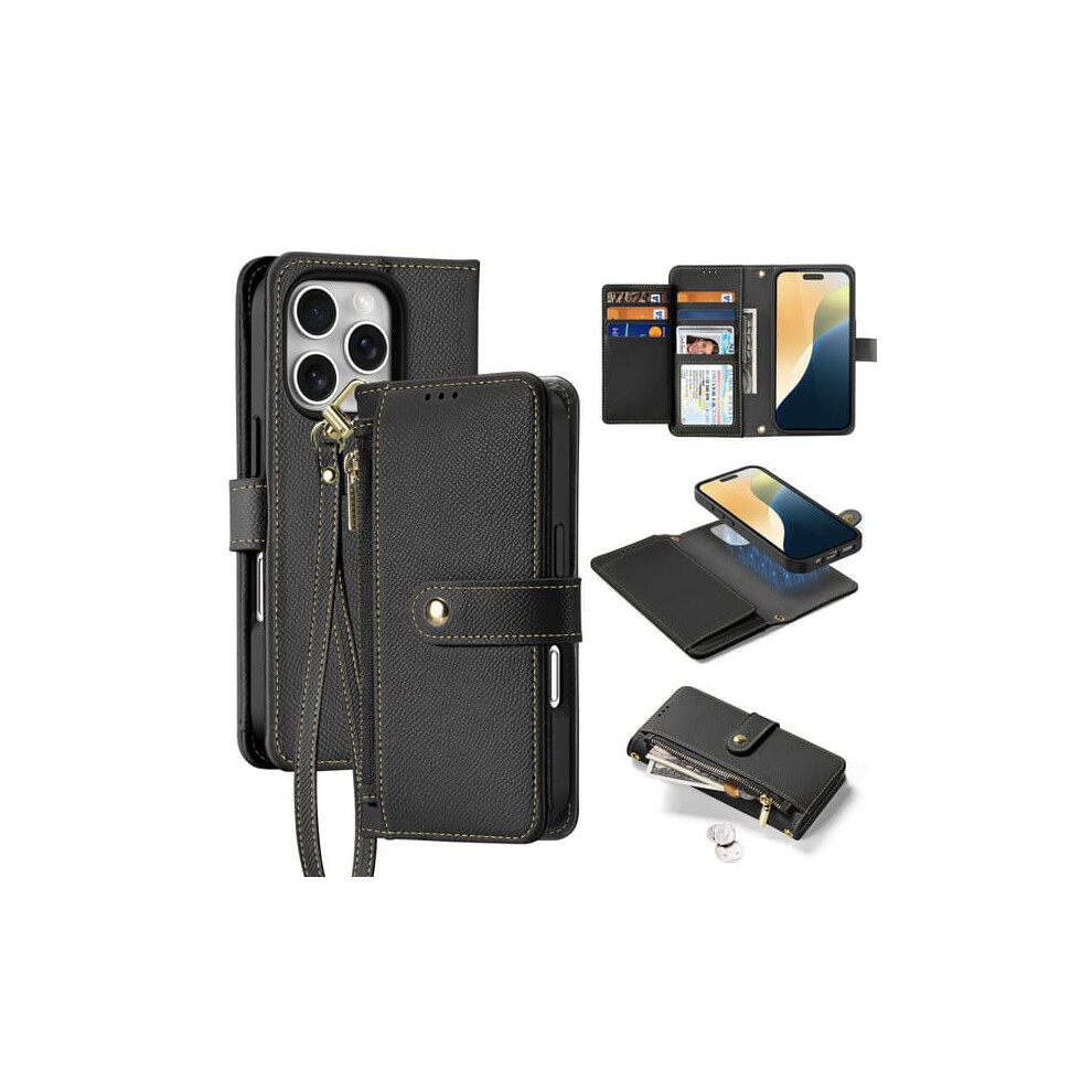 Dux Ducis Iphone 16 Pro Lawa Wallet Case - Black 962029385394