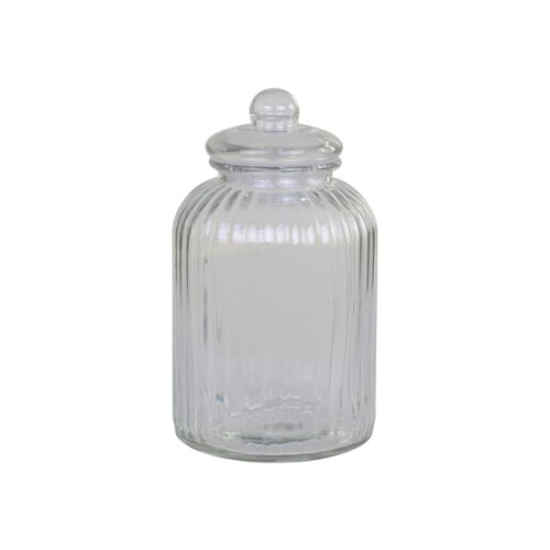 Glass Jar with Lid Antique Style 32x17.5 cm 460 ml