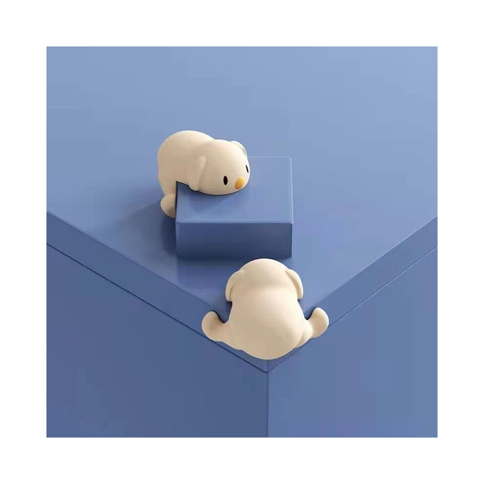 Baby safety table corner protector soft silicone beige