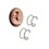 Silver fake piercing ear cuff no hole 2-pack 1