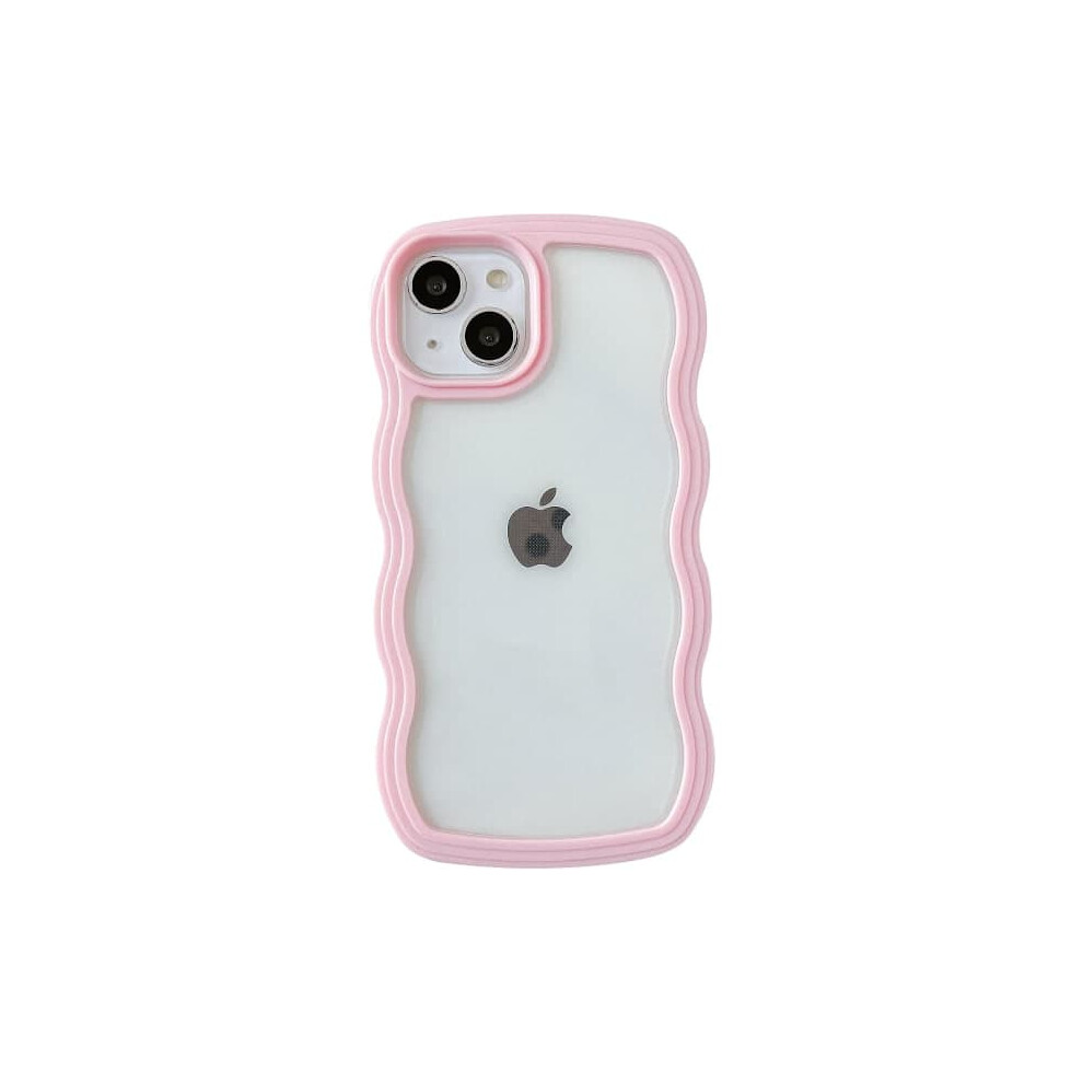 Iphone 13 Pro Max Curly Wave Frame Case Pink 962029385783