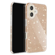 AVIZAR Glitter iPhone 16 Plus Case Yellow Silicone