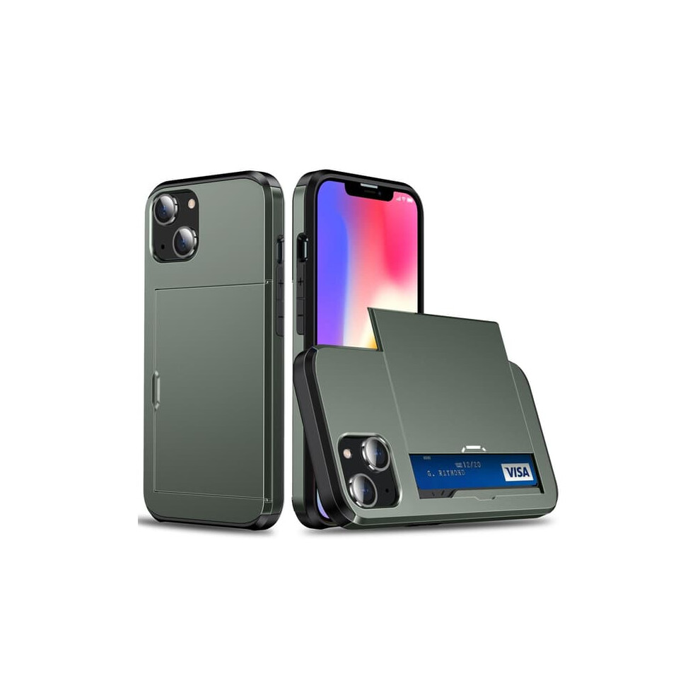 Iphone 14 Plus Case With Card Slot Dark Green 962029400318