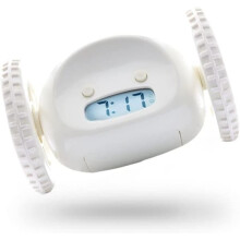 Alarm Clock on Wheels Extra Loud for Heavy Sleepers