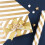 Papel de embrulho de Natal floral listrado 19,7 x 27,6 polegadas 1