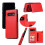 NKOBEE leather wallet case for Samsung Galaxy S10 red 1