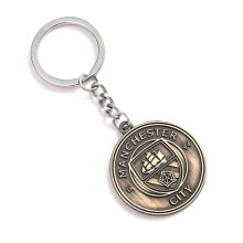 Football club logo metal keychain 1 piece