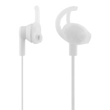 Cluasáin STREETZ Fan-in-Ear le micreafón, cnaipe meán/freagartha, 3.5mm, Bán