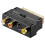 SCART to Composite and S-Video Adapter IN/OUT 1