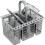 Dishwasher cutlery basket universal with removable handle 1
