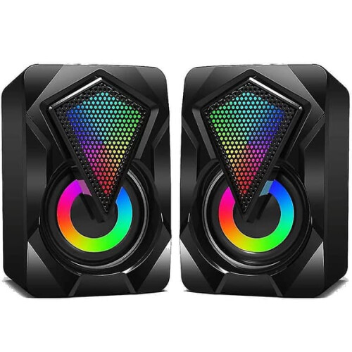 USB computer speaker 10W 2.0 with LED lighting