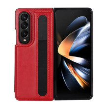 Samsung Galaxy Z Fold 7 protective wallet case red
