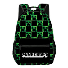 Συμβατό σακίδιο πλάτης Minecraft για αγόρια | Μαύρο σχολικό σακίδιο πλάτης για παιδιά