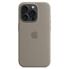 iPhone 15 Pro Max silicone magnetic MagSafe case grey