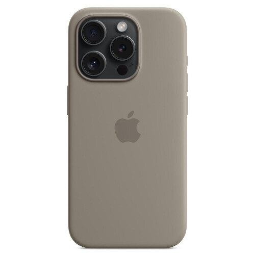 iPhone 15 Pro Max silicone magnetic MagSafe case grey
