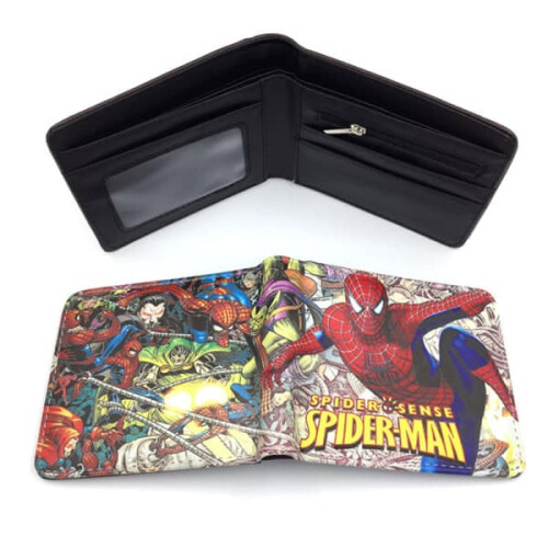 Kids Spider-Man PU leather wallet with card slots