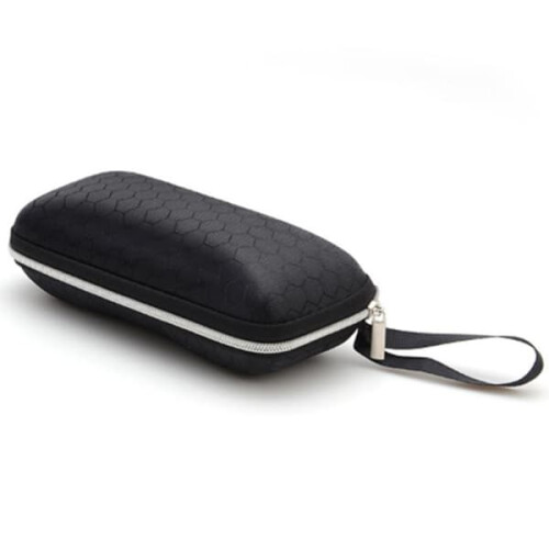 Glasses case hard black 1 piece